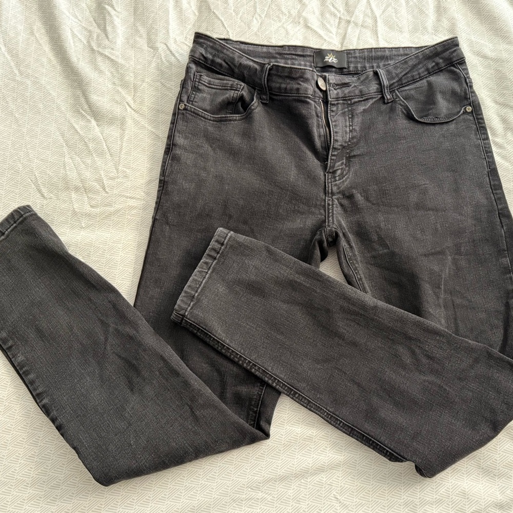Classic Charcoal Denim Pants